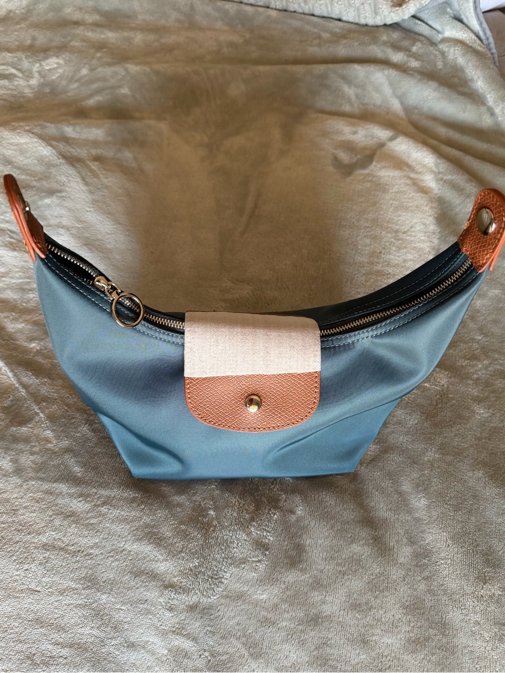 DURV Indigo and Brown Mini Handbag - Picture 15 of 16